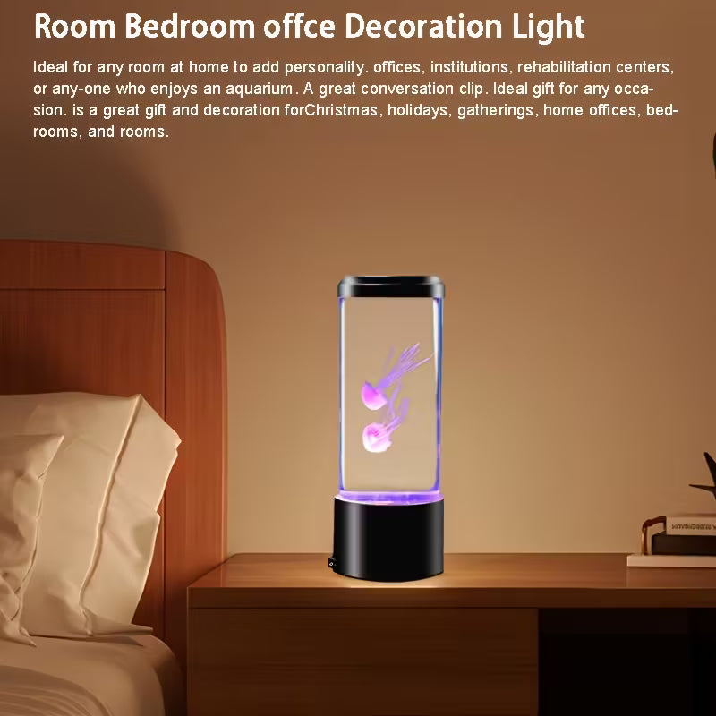 Color-Changing Jellyfish Lamp – USB Powered LED Aquarium Light