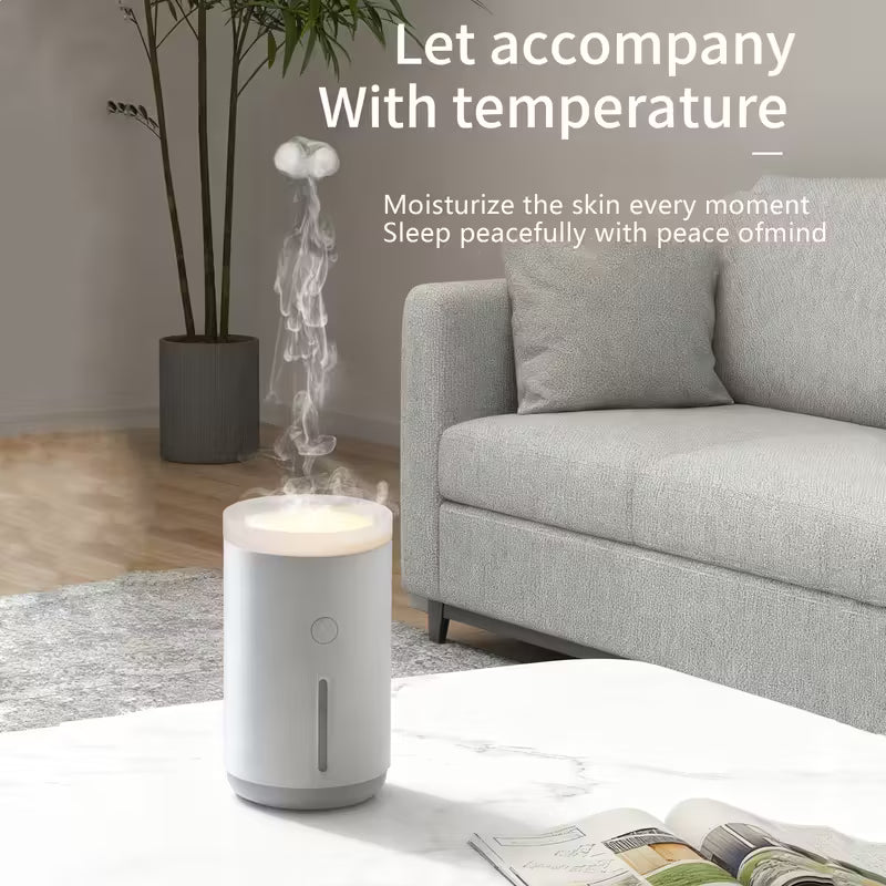 Jellyfish Mist Humidifier – USB Powered, Quiet Operation with Auto Shut-Off & Water Protection