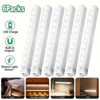 Rechargeable LED Cabinet Light with Motion Sensor – Slim, Wireless & Easy Install