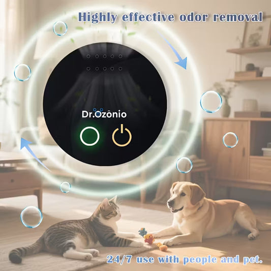 Portable Odor Eliminator – USB/Battery Powered, No Filter Needed