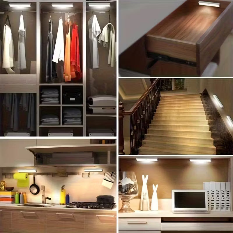 Rechargeable LED Cabinet Light with Motion Sensor – Slim, Wireless & Easy Install