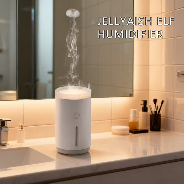 Jellyfish Mist Humidifier – USB Powered, Quiet Operation with Auto Shut-Off & Water Protection